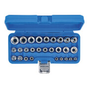 BGS Steckschlüssel-Einsatz-Satz E-Profil Antrieb Innenvierkant 6,3 mm (1/4") / 12,5 mm (1/2") SW E4 - E24 28-tlg.-5