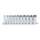 BGS Steckschlüssel-Einsatz-Satz Sechskant, tief Antrieb Innenvierkant 10 mm SW 8 - 19 mm 11-tlg.-1