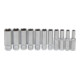 BGS Steckschlüssel-Einsatz-Satz Sechskant, tief Antrieb Innenvierkant 6,3 mm (1/4") Zollgrößen 11-tlg.-4