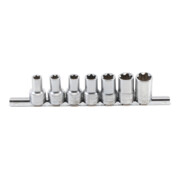 BGS Steckschlüssel-Einsatz-Satz T-Profil Plus (für TX Plus) Antrieb Innenvierkant 10 mm (3/8 Zoll) SW 10EP - 20EP 7 teilig