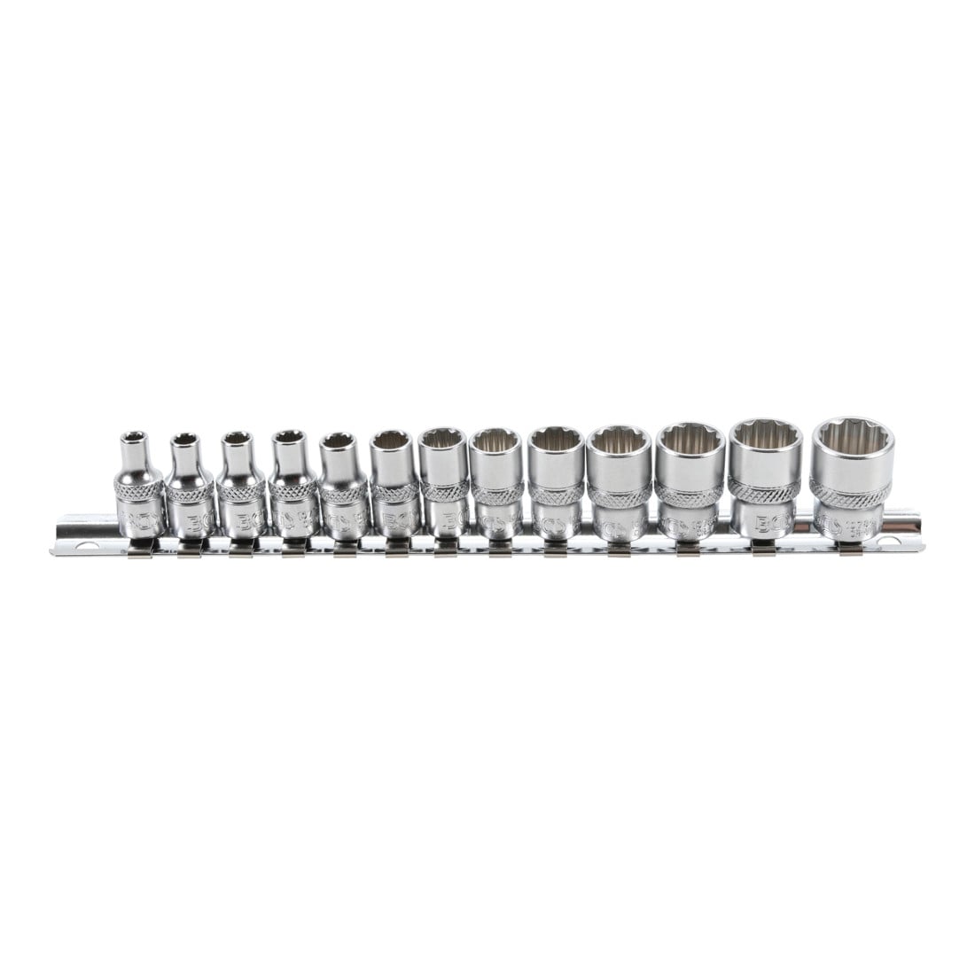 BGS Steckschlüssel-Einsatz-Satz Zwölfkant 6,3 mm (1/4 Zoll) SW 4 - 14 mm, 13-tlg.