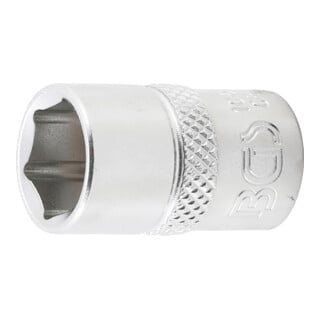BGS Steckschlüssel-Einsatz Sechskant 10612, Antrieb Innenvierkant 10 mm (3/8"), SW 12 mm
