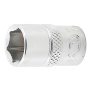 BGS Steckschlüssel-Einsatz Sechskant 10612, Antrieb Innenvierkant 10 mm (3/8"), SW 12 mm