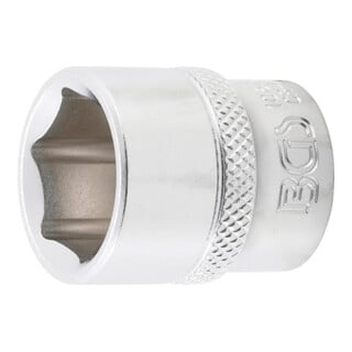 BGS Steckschlüssel-Einsatz Sechskant 10618, Antrieb Innenvierkant 10 mm (3/8"), SW 18 mm