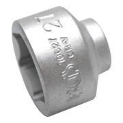 BGS Steckschlüssel-Einsatz Sechskant 10627, Antrieb Innenvierkant 10 mm (3/8"), SW 27 mm