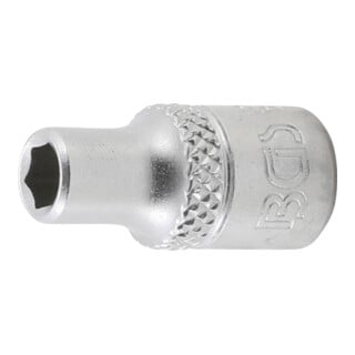 BGS Steckschlüssel-Einsatz Sechskant 10651, Antrieb Innenvierkant 6,3 mm (1/4"), SW 3/16"