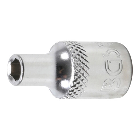 BGS Steckschlüssel-Einsatz Sechskant 22474, Antrieb Innenvierkant 6,3 mm (1/4"), SW 4 mm