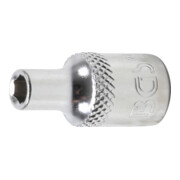 BGS Steckschlüssel-Einsatz Sechskant 22474, Antrieb Innenvierkant 6,3 mm (1/4"), SW 4 mm