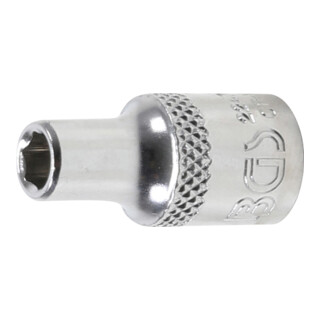 BGS Steckschlüssel-Einsatz Sechskant 22475, Antrieb Innenvierkant 6,3 mm (1/4"), SW 4,5 mm