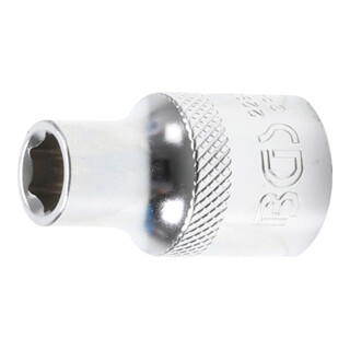 BGS Steckschlüssel-Einsatz Sechskant 22909, Antrieb Innenvierkant 12,5 mm (1/2"), SW 9 mm