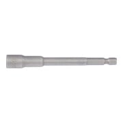 BGS Steckschlüssel-Einsatz Sechskant 2764, extra lang, für Bohrmaschinen, Antrieb Außensechskant 6,3 mm (1/4"), SW 8 mm-2