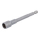 BGS Steckschlüssel-Einsatz Sechskant 2766, extra lang, für Bohrmaschinen, Antrieb Außensechskant 6,3 mm (1/4"), SW 10 mm-1