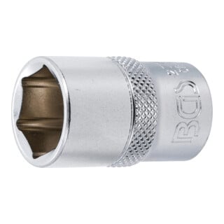 BGS Steckschlüssel-Einsatz Sechskant 2775, Antrieb Innenvierkant 12,5 mm (1/2"), SW 11/16"