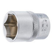 BGS Steckschlüssel-Einsatz Sechskant 2778, Antrieb Innenvierkant 12,5 mm (1/2"), SW 7/8"