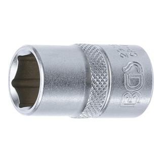 BGS Steckschlüssel-Einsatz Sechskant Antrieb Innenvierkant 12,5 mm (1/2") SW 15 mm