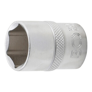 BGS Steckschlüssel-Einsatz Sechskant Antrieb Innenvierkant 12,5 mm (1/2") SW 21 mm
