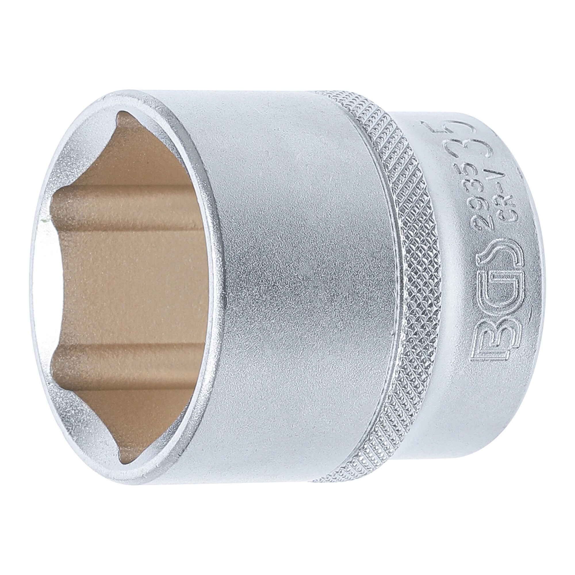 BGS Steckschlüssel-Einsatz Sechskant Antrieb Innenvierkant 12,5 mm (1/2") SW 35 mm ; BGS technic