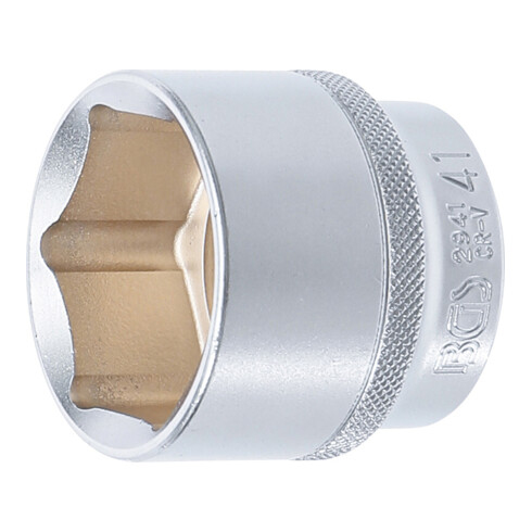 BGS Steckschlüssel-Einsatz Sechskant Antrieb Innenvierkant 12,5 mm (1/2") SW 41 mm