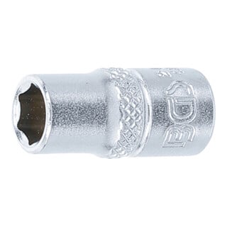 BGS Steckschlüssel-Einsatz Sechskant Antrieb Innenvierkant 6,3 mm (1/4") SW 7 mm