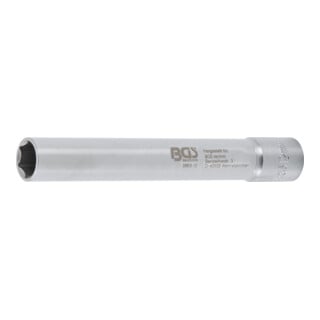 BGS Steckschlüssel-Einsatz Sechskant, extra tief 9863-12, Antrieb Innenvierkant 10 mm (3/8"), 12 mm