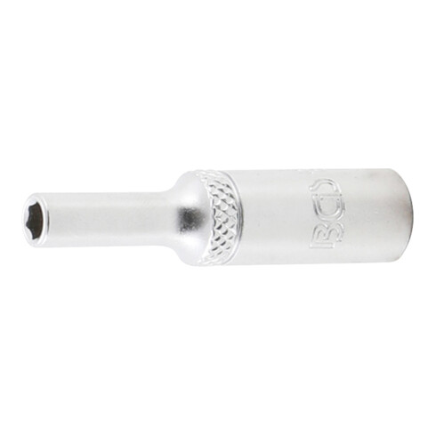 BGS Steckschlüssel-Einsatz Sechskant, tief 10504, Antrieb Innenvierkant 6,3 mm (1/4"), SW 4 mm
