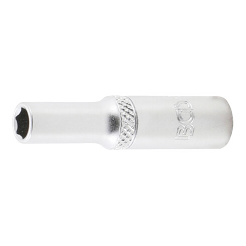 BGS Steckschlüssel-Einsatz Sechskant, tief 10506, Antrieb Innenvierkant 6,3 mm (1/4"), SW 6 mm