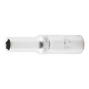 BGS Steckschlüssel-Einsatz Sechskant, tief 10506, Antrieb Innenvierkant 6,3 mm (1/4"), SW 6 mm