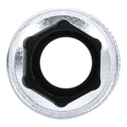 BGS Steckschlüssel-Einsatz Sechskant, tief 10532, Antrieb Innenvierkant 10 mm (3/8"), SW 12 mm-3