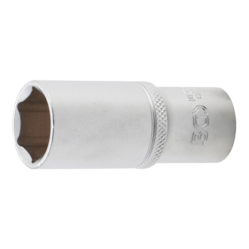 BGS Steckschlüssel-Einsatz Sechskant, tief 10539, Antrieb Innenvierkant 10 mm (3/8"), SW 19 mm