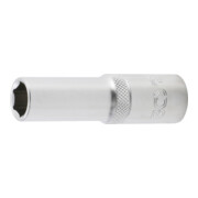 BGS Steckschlüssel-Einsatz Sechskant, tief 10553, Antrieb Innenvierkant 12,5 mm (1/2"), SW 13 mm