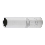 BGS Steckschlüssel-Einsatz Sechskant, tief 10555, Antrieb Innenvierkant 12,5 mm (1/2"), SW 15 mm