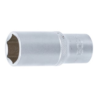 BGS Steckschlüssel-Einsatz Sechskant, tief 10563, Antrieb Innenvierkant 12,5 mm (1/2"), SW 23 mm