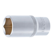 BGS Steckschlüssel-Einsatz Sechskant, tief 10568, Antrieb Innenvierkant 12,5 mm (1/2"), SW 28 mm
