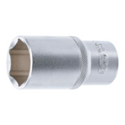 BGS Steckschlüssel-Einsatz Sechskant, tief 10570, Antrieb Innenvierkant 12,5 mm (1/2"), SW 30 mm