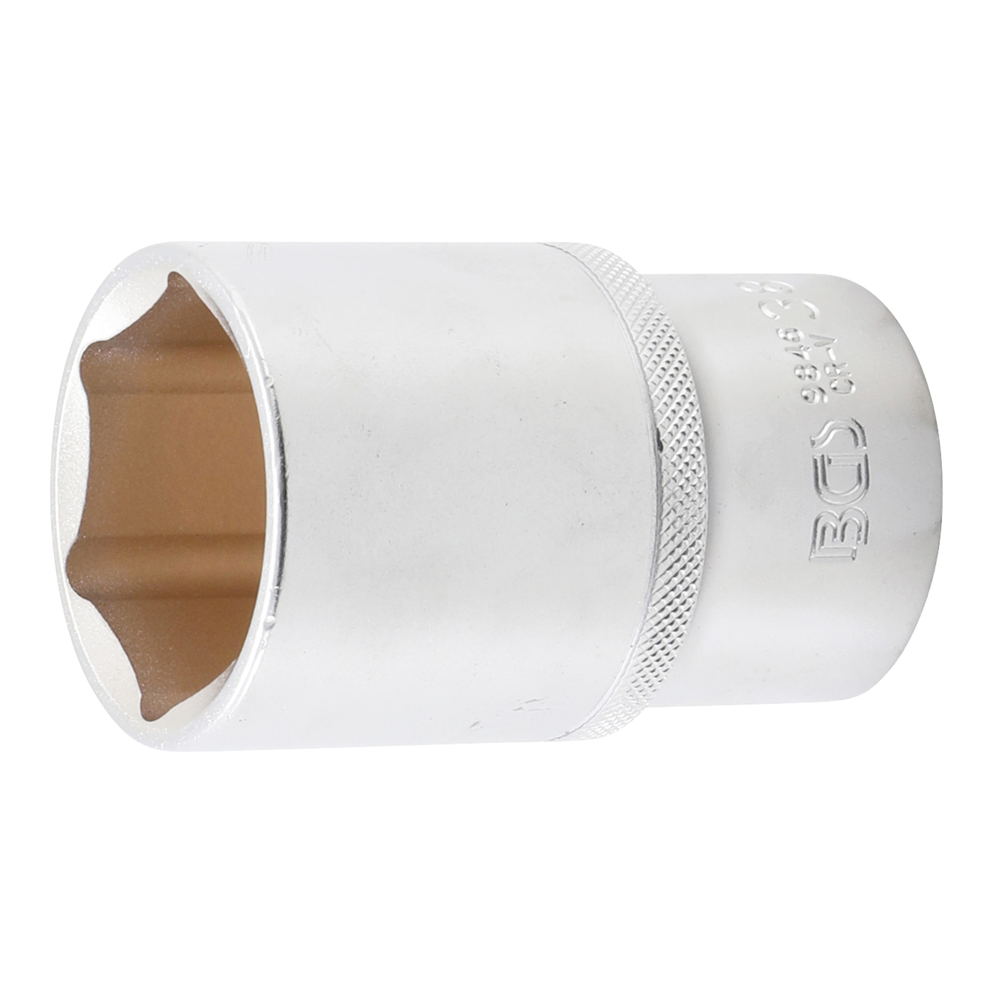 BGS Steckschlüssel-Einsatz Sechskant, tief 9846, Antrieb Innenvierkant 12,5 mm (1/2"), SW 38 mm ; BGS technic