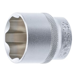 BGS Steckschlüssel-Einsatz Super Lock Antrieb Innenvierkant 12,5 mm (1/2") SW 32 mm