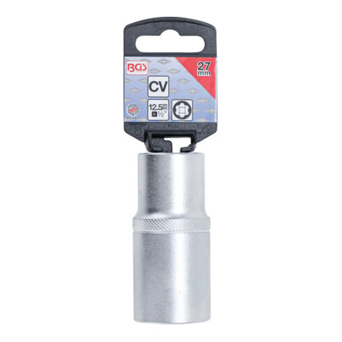 BGS Steckschlüssel-Einsatz Super Lock, tief 9362, Antrieb Innenvierkant 12,5 mm (1/2"), SW 27 mm