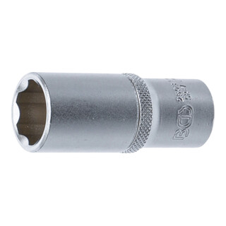 BGS Steckschlüssel-Einsatz Super Lock, tief Antrieb Innenvierkant 10 mm (3/8") SW 18 mm