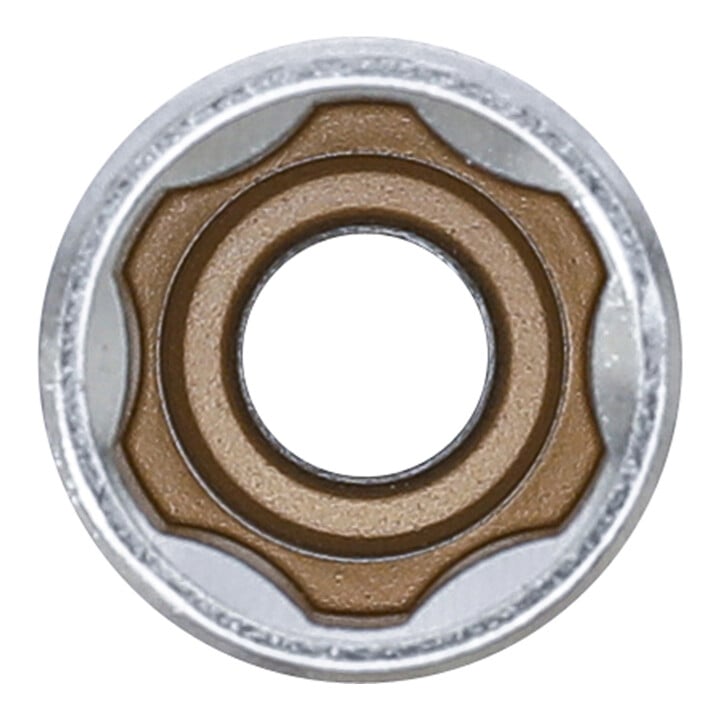 BGS Steckschlüssel-Einsatz Super Lock, tief Antrieb Innenvierkant 10 mm SW 13 mm
