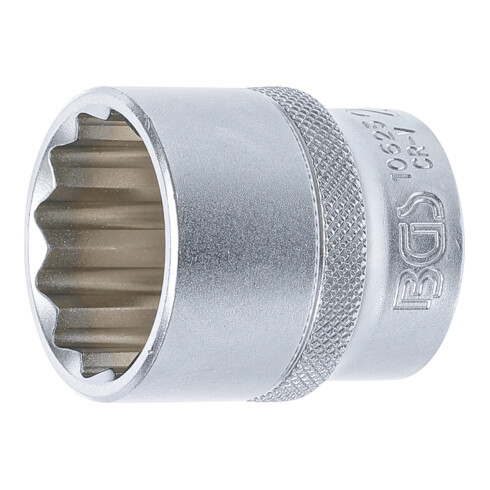 BGS Steckschlüssel-Einsatz Zwölfkant 10625, Antrieb Innenvierkant 12,5 mm (1/2"), SW 28 mm