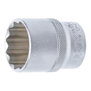BGS Steckschlüssel-Einsatz Zwölfkant 10626, Antrieb Innenvierkant 12,5 mm (1/2"), SW 26 mm