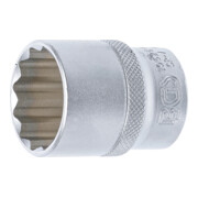 BGS Steckschlüssel-Einsatz Zwölfkant 10626, Antrieb Innenvierkant 12,5 mm (1/2"), SW 26 mm