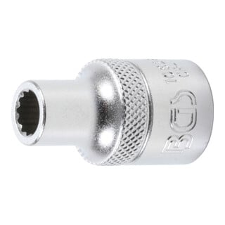 BGS Steckschlüssel-Einsatz Zwölfkant 10628, Antrieb Innenvierkant 12,5 mm (1/2"), SW 8 mm