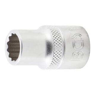 BGS Steckschlüssel-Einsatz Zwölfkant 10632, Antrieb Innenvierkant 12,5 mm (1/2"), SW 12 mm