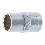 BGS Steckschlüssel-Einsatz Zwölfkant 10635, Antrieb Innenvierkant 12,5 mm (1/2"), SW 15 mm
