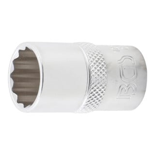 BGS Steckschlüssel-Einsatz Zwölfkant 10636, Antrieb Innenvierkant 12,5 mm (1/2"), SW 16 mm