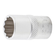 BGS Steckschlüssel-Einsatz Zwölfkant 10636, Antrieb Innenvierkant 12,5 mm (1/2"), SW 16 mm
