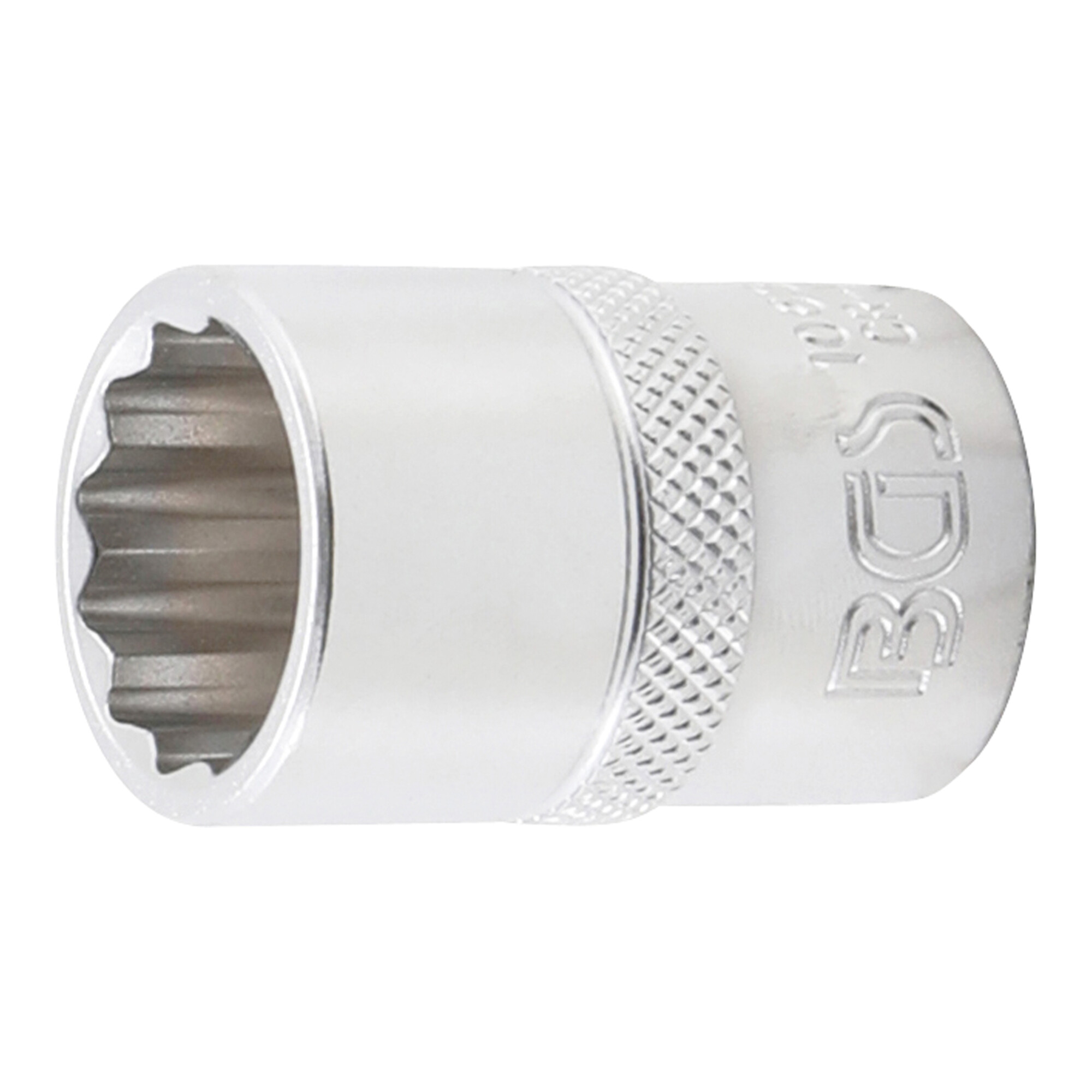 BGS Steckschlüssel-Einsatz Zwölfkant 10638, Antrieb Innenvierkant 12,5 mm (1/2"), SW 18 mm ; BGS technic