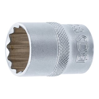 BGS Steckschlüssel-Einsatz Zwölfkant 10641, Antrieb Innenvierkant 12,5 mm (1/2"), SW 21 mm