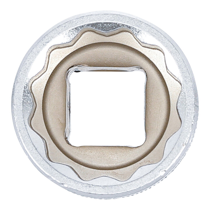 BGS Steckschlüssel-Einsatz Zwölfkant 10643, Antrieb Innenvierkant 12,5 mm (1/2"), SW 23 mm